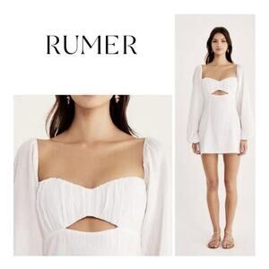 RUMER X REVOLVE CAMILLE MINI DRESS SIZE LARGE NEW WITH TAGS $220 Retail